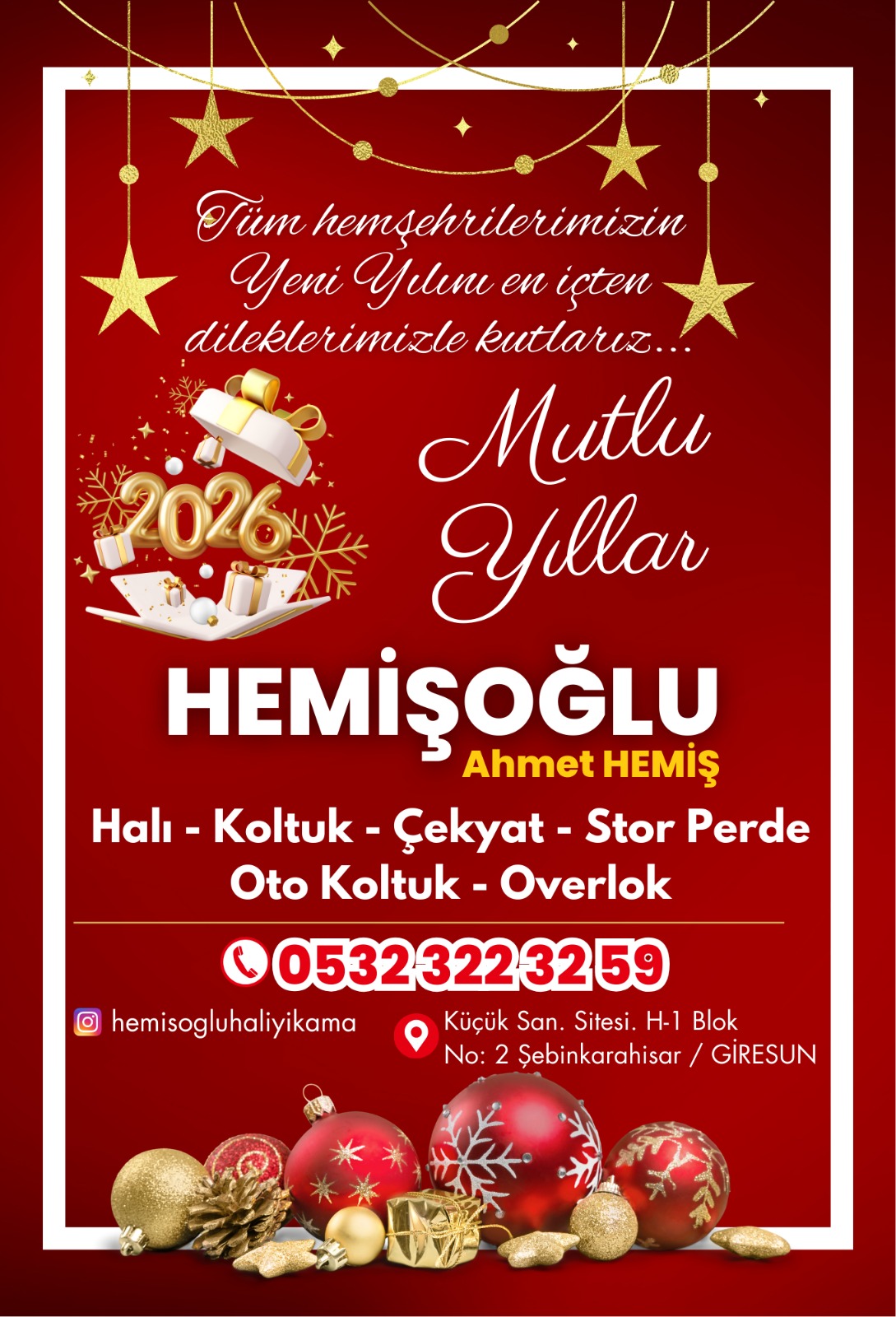 HEMİŞOĞULLARI YIKAMA MUTLU YILLAR DİLER