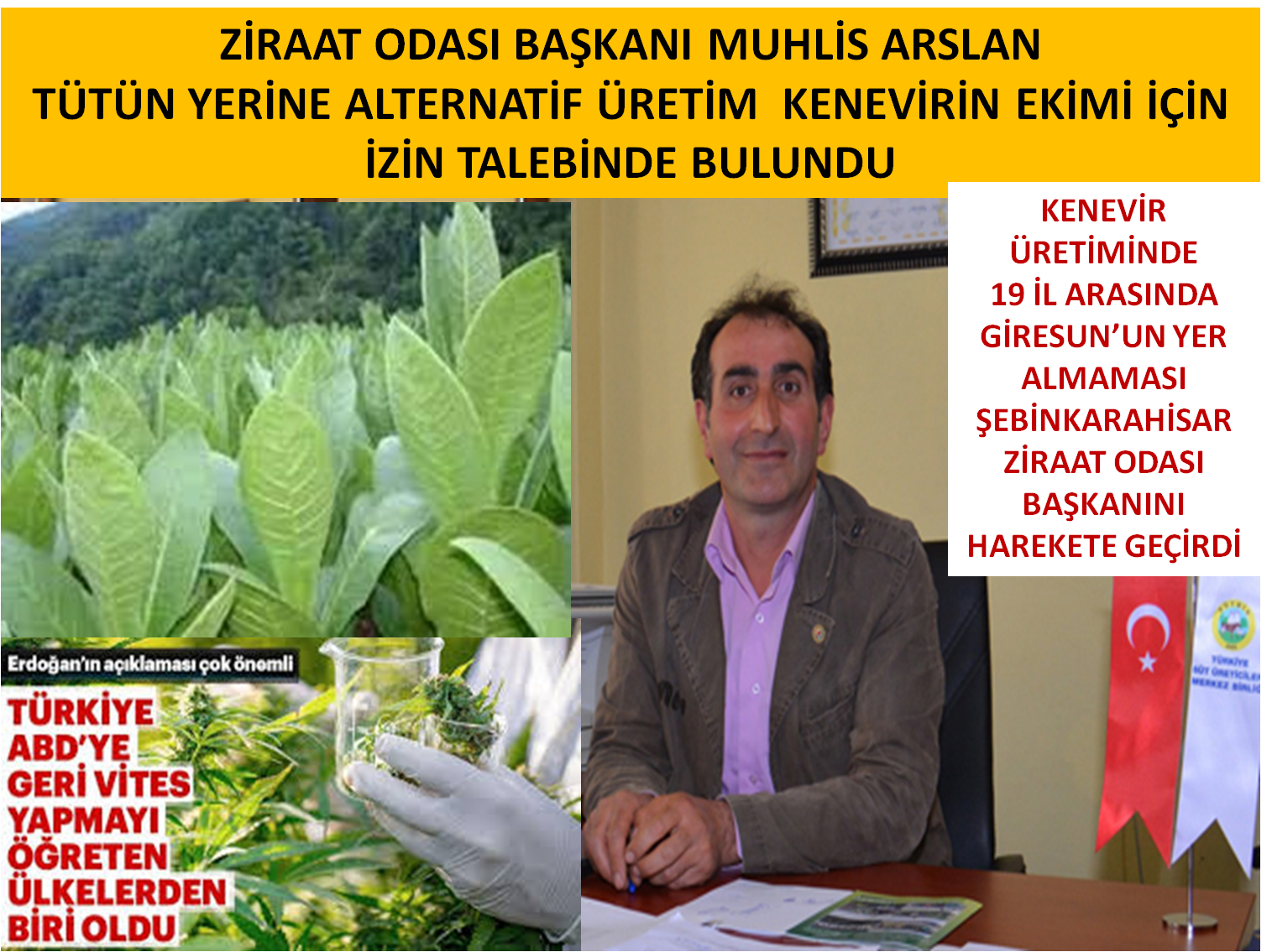 Başkan Arslan Kenevir Ekiminde  Şebinkarahisar Olmalı dedi