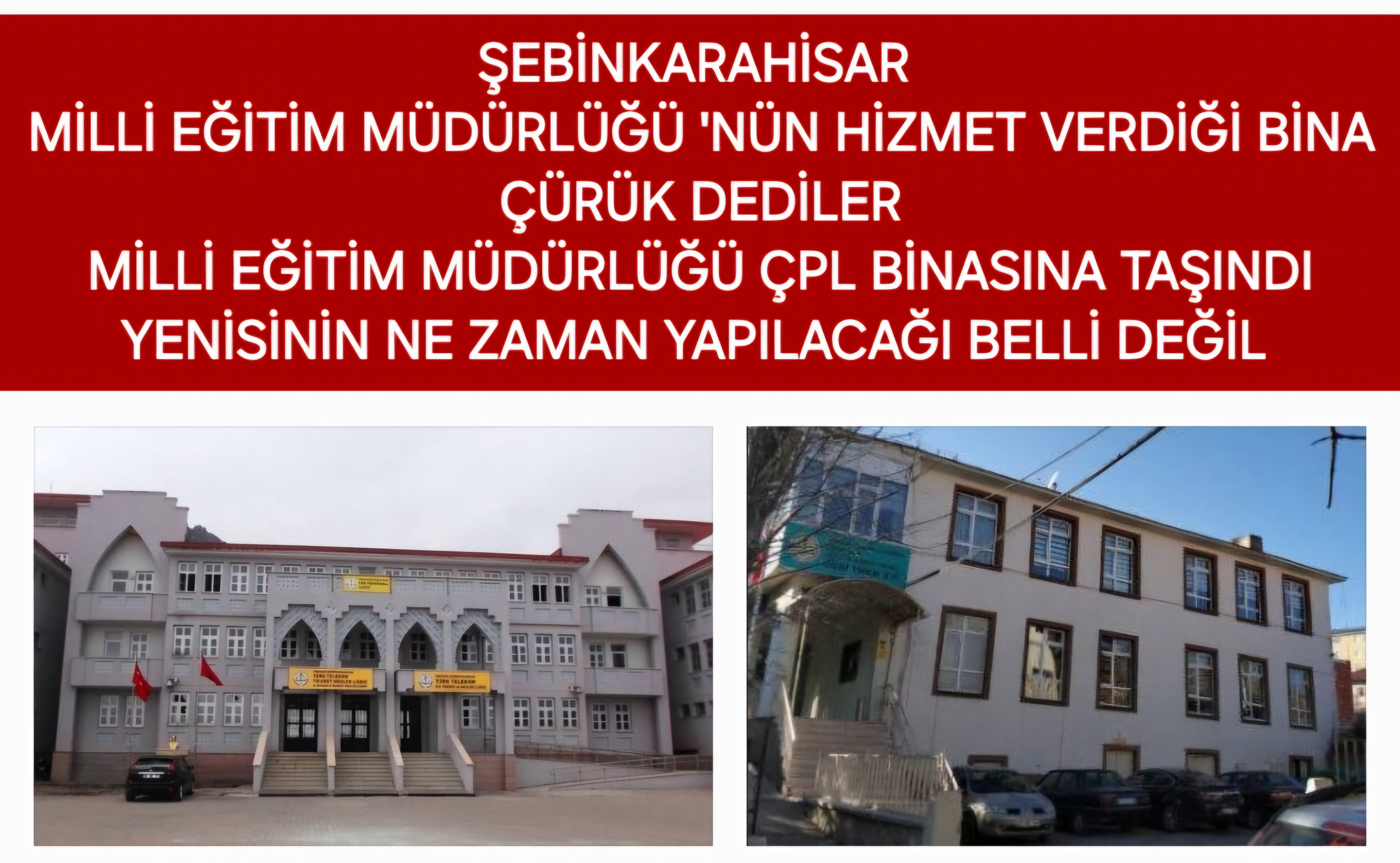 ŞEBİNKARAHİSAR MEM TÜRK TELEKOM OKUL BİNASINA TAŞINDI