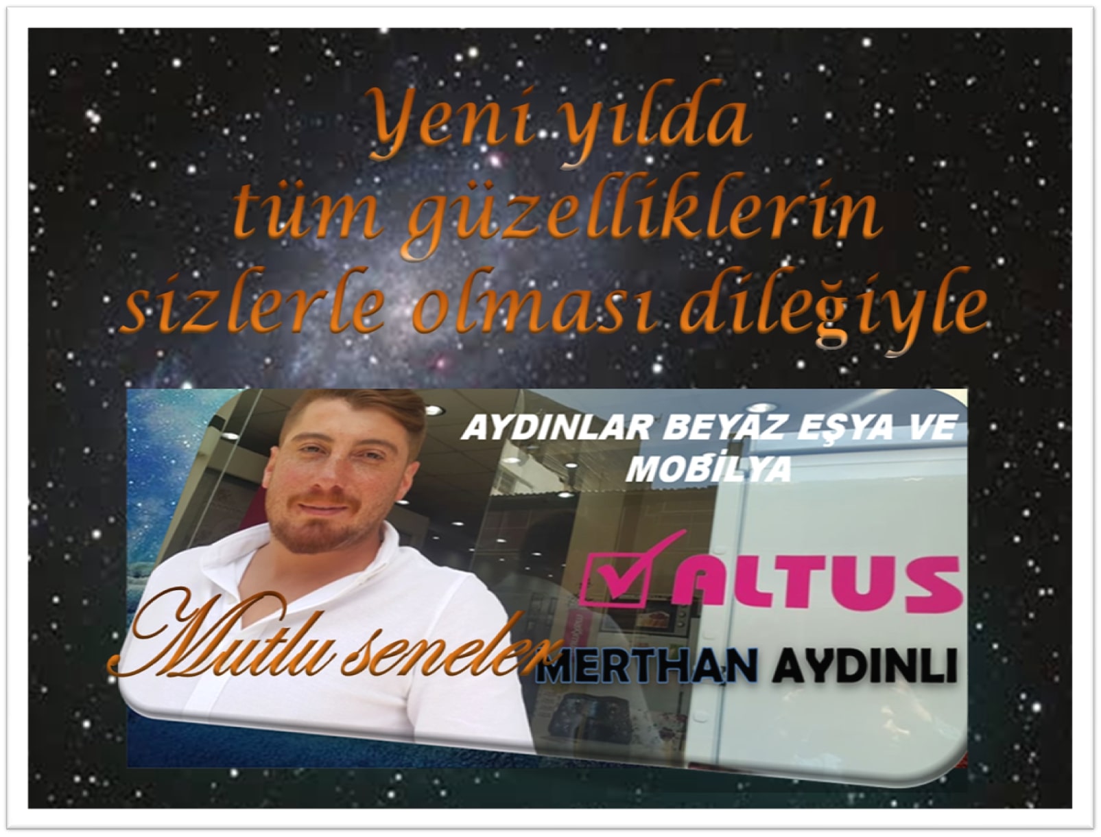 Aydınlar Beyaz Eşya Merthan Aydınlı Tüm Halkın Yeni Yılını Kutladı